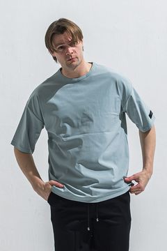 NYLON OVER  TEE / ナイロン オーバーサイズ Tシャツ （アクア） (5月中旬入荷予定) ※オーダー締切:2月15日(日)18時