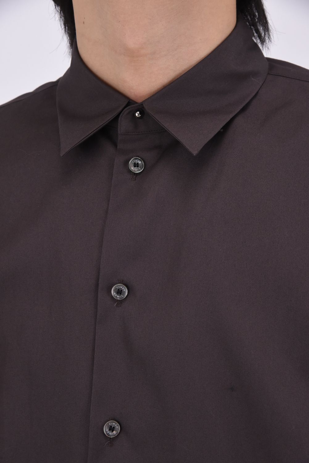 ELBOW PATCH DETAIL SHIRT / エルボー パッチ ディティールシャツ (ブラウン)