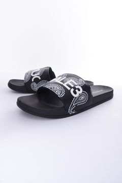 PAISLEY SANDALS / ロゴ ペイズリー柄 シャワーサンダル (ブラック)