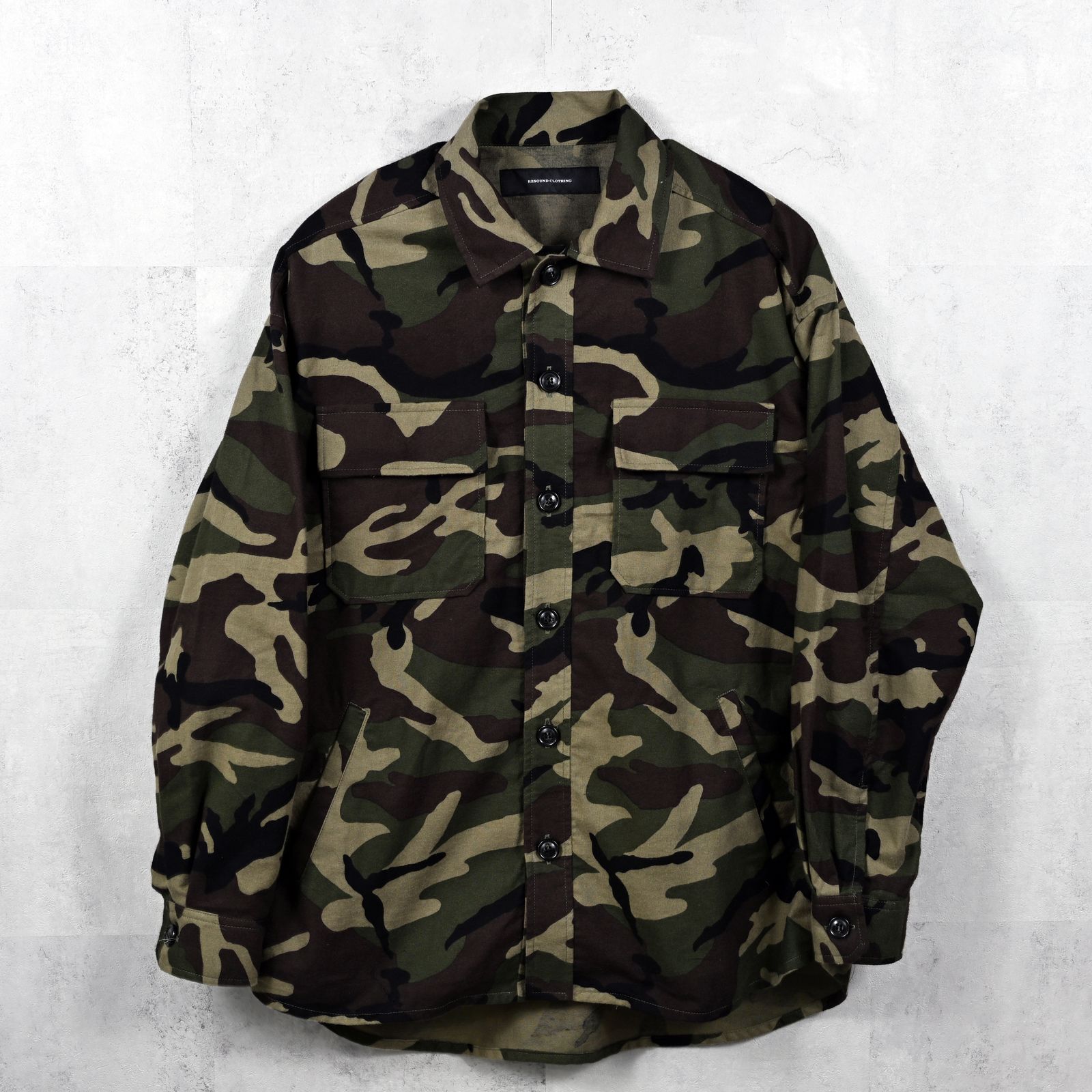 CPO SHIRTS JK / オーバーサイズ ドロップショルダー CPOジャケット カモフラージュ (9月末入荷予定)