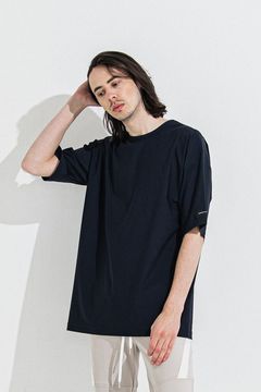 NYLON OVER  TEE / ナイロン オーバーTシャツ ネイビー