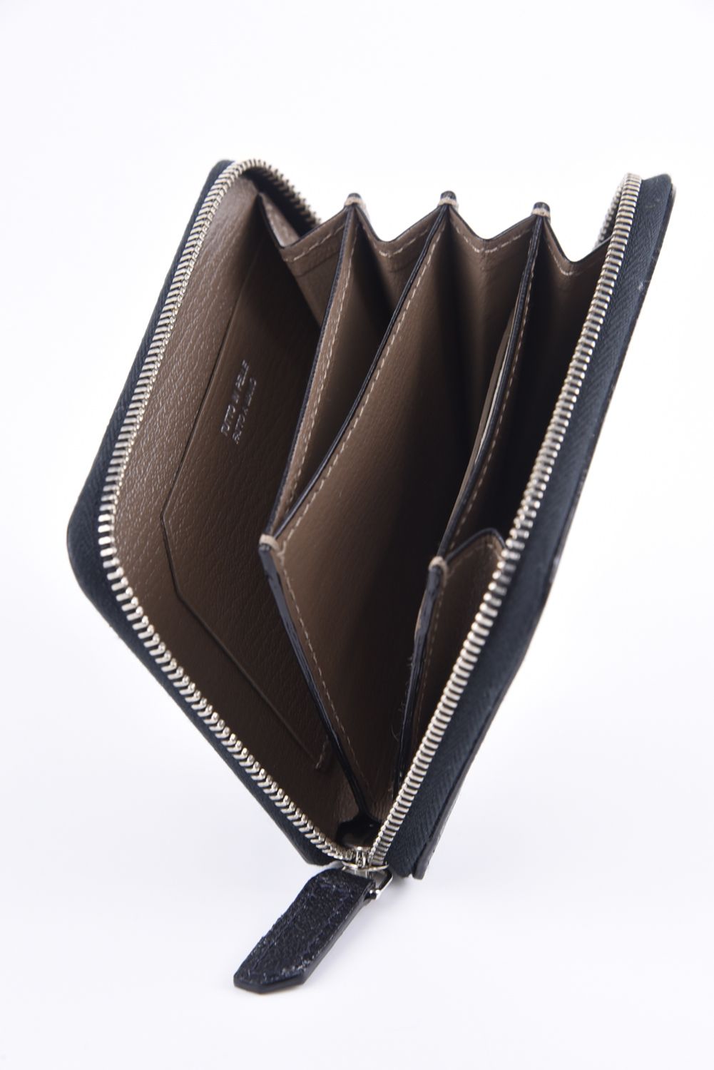 ROUND ZIP MINI WALLET / LA393GT ラウンドジップ ミニウォレット ブラック / グレー