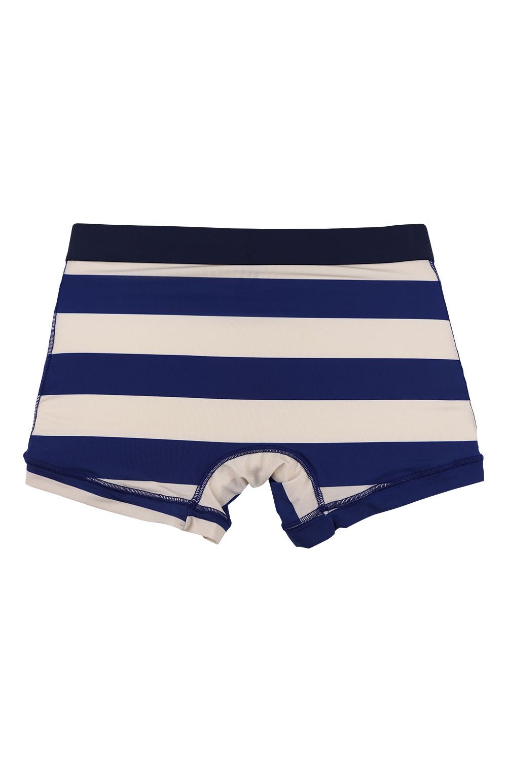 Border Line Short Boxer - ネイビー  /  トープ