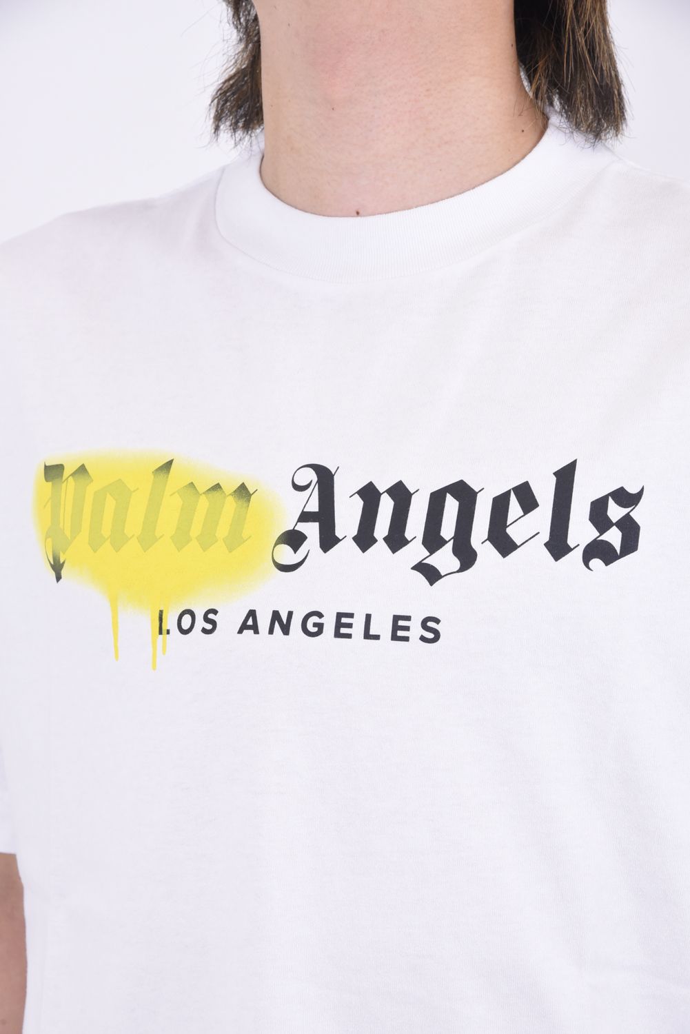 PALM ANGELS - LA SPRAYED LOGO T-SHIRT / ロゴプリント スプレー 