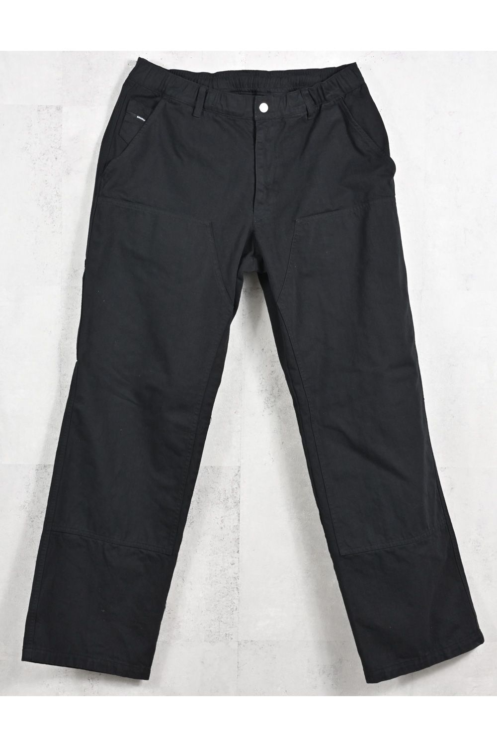 DOUBLE KNEE PT / ダブルニー ワークデニムパンツ (ブラック) (2月中旬入荷予定)