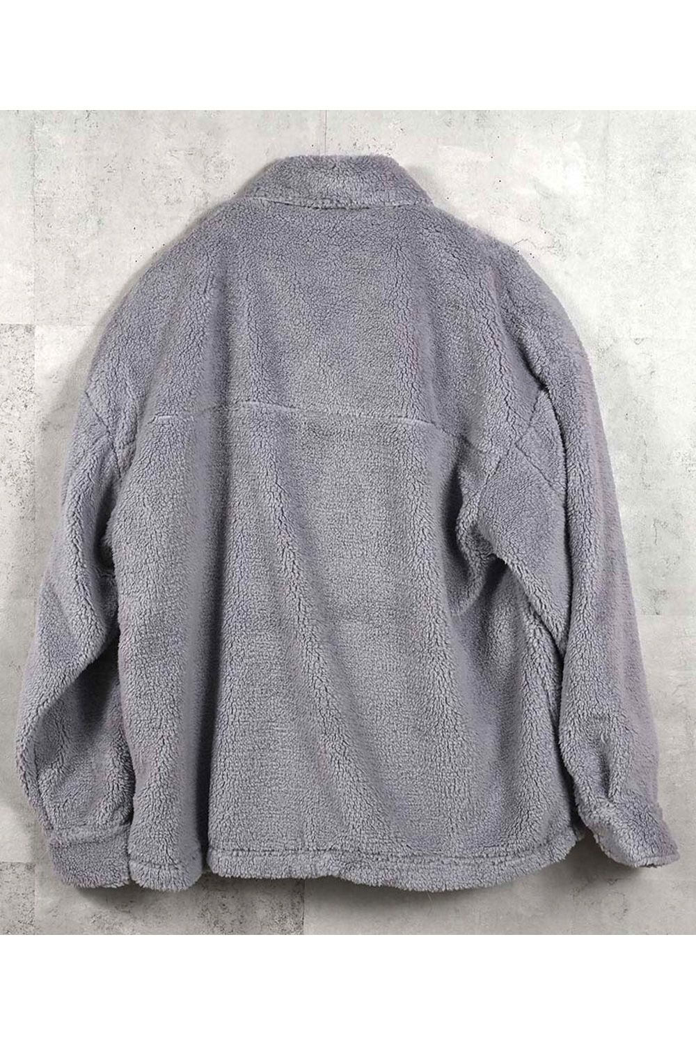 BOA OVER CPO / 【定番商品】 ドロップショルダー ボアブルゾン (グレー) (11月上旬入荷予定) ※オーダー締切：9月1日(月)18:00