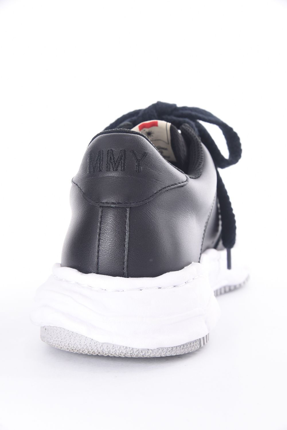 【訳ありアウトレット品】 "WAYNE LOW" OG sole leather Low-Top sneaker / オリジナルソール レザー ローカットスニーカー ブラック