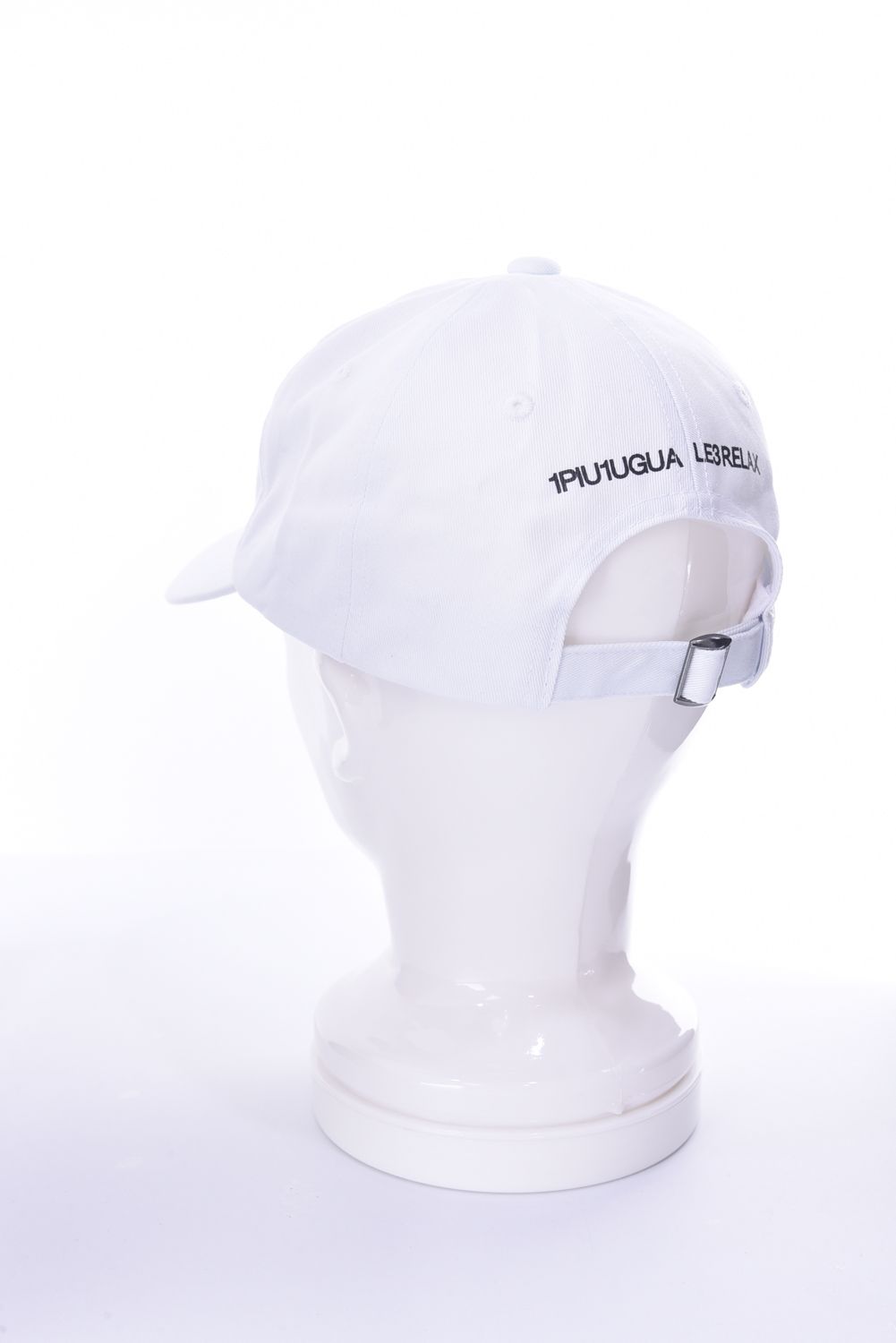 3 LOGO CAP / 3ロゴ アップリケ キャップ ホワイト