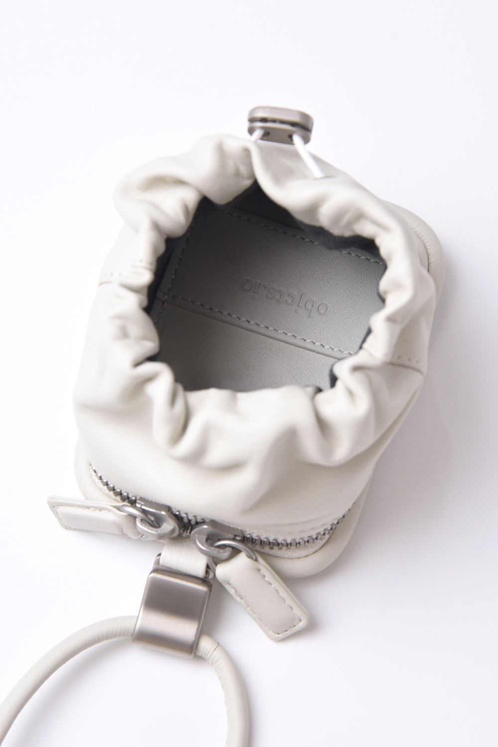 EXCHANGE-SHOULDER-PURSE-SET / ストラップ付き MagSafe対応 ショルダーコンポジションパース(マシュマロ)