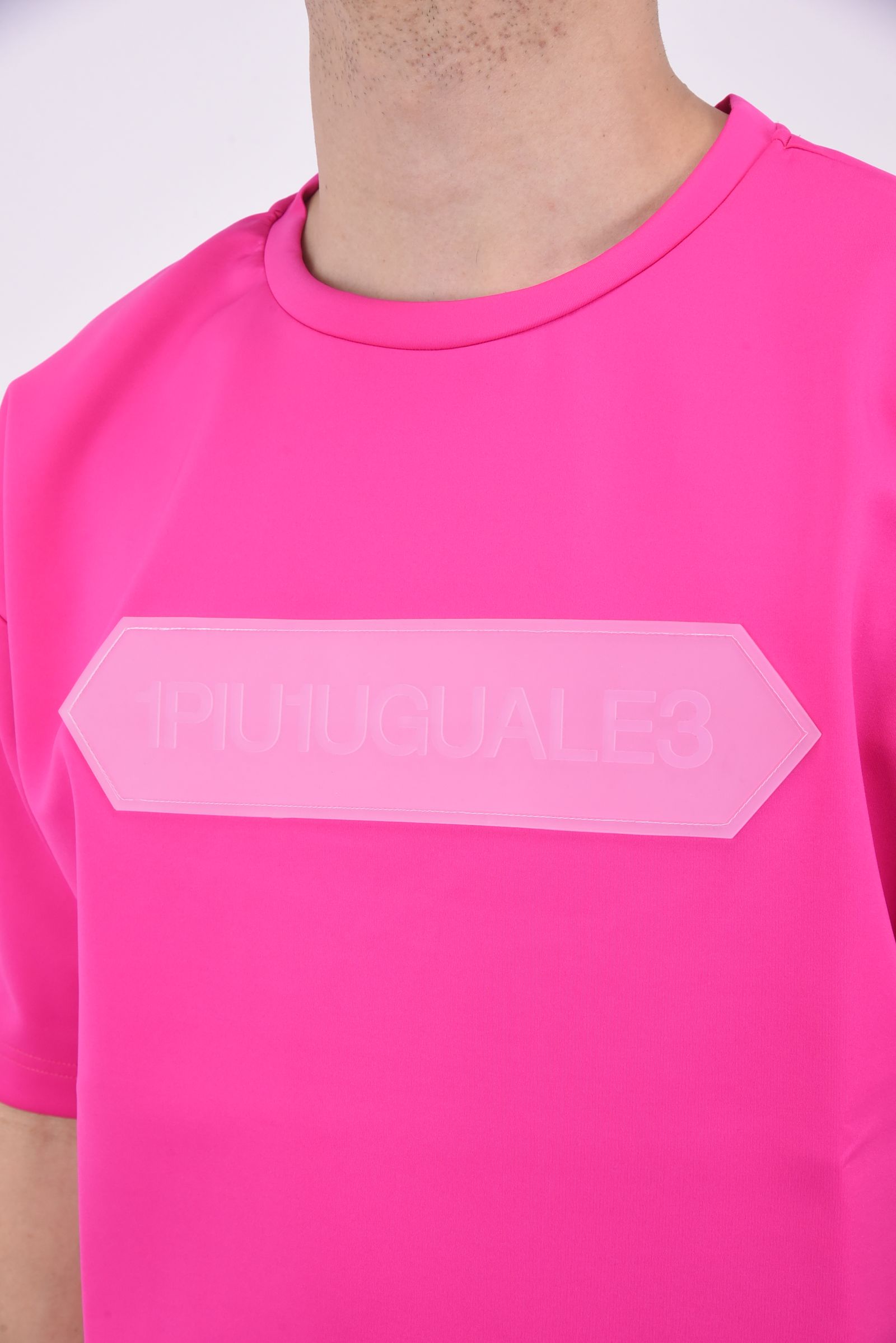 113 HEXAGON BIG T / 113 ヘキサゴンロゴ クルーネック 半袖 Tシャツ ピンク