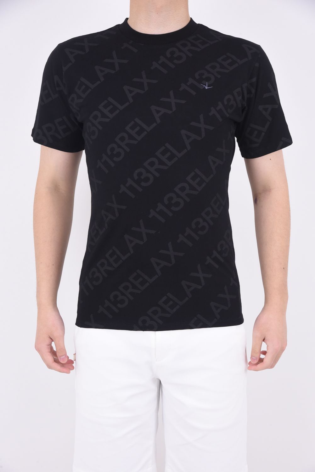 DIAGONAL LOGO T-SHIRTS / ダイアゴナルロゴ 半袖Tシャツ ブラック