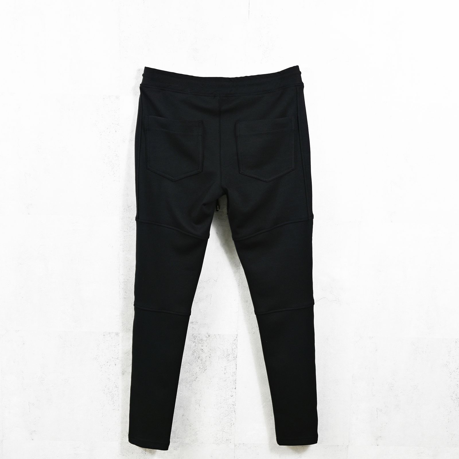 SLASH PT / ダンボールニット スキニーイージーパンツ ブラック (9月中旬入荷予定)