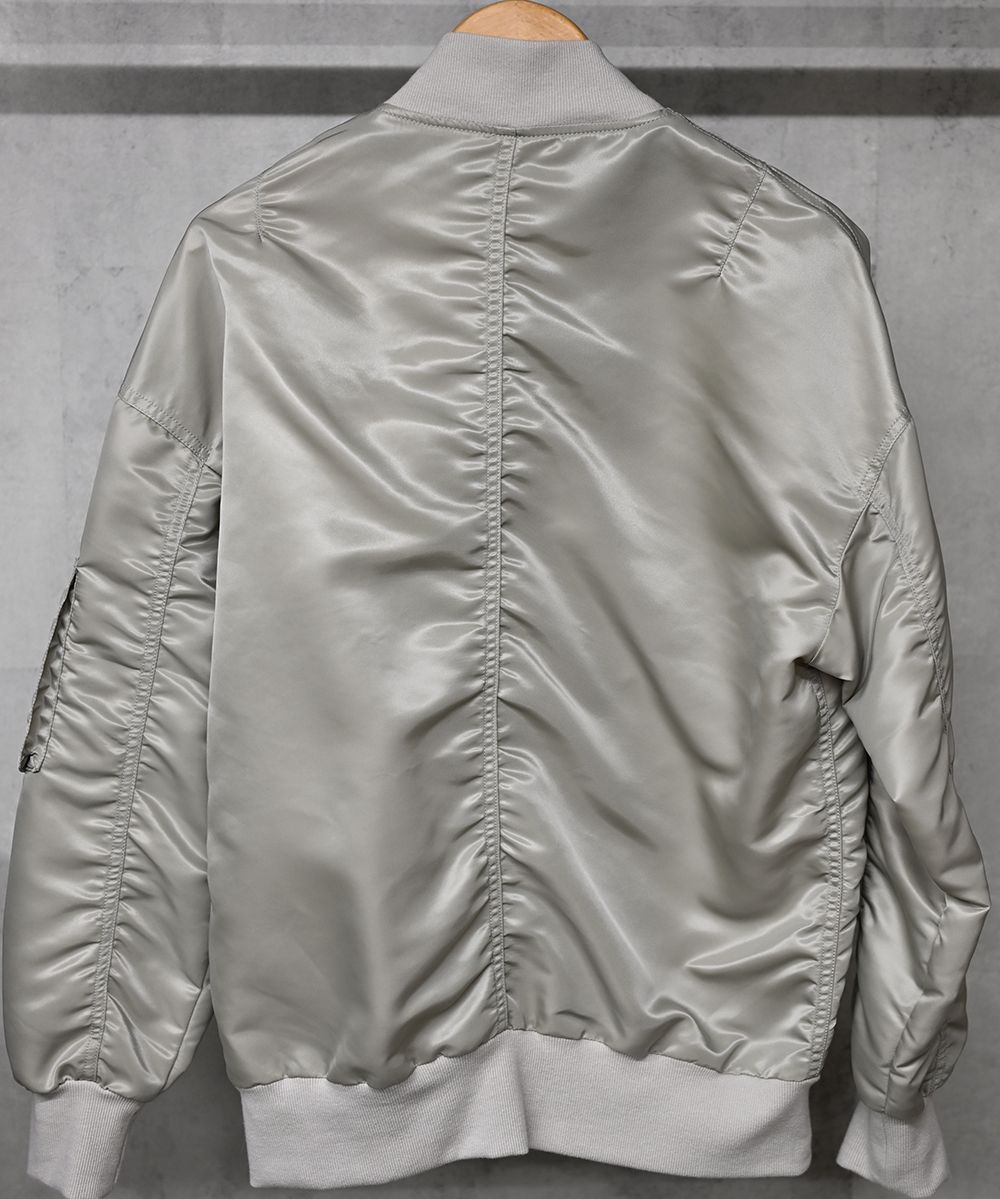 LIGHT DAVID JACKET / ヴィンテージ ドロップショルダー フライトジャケット グレーベージュ