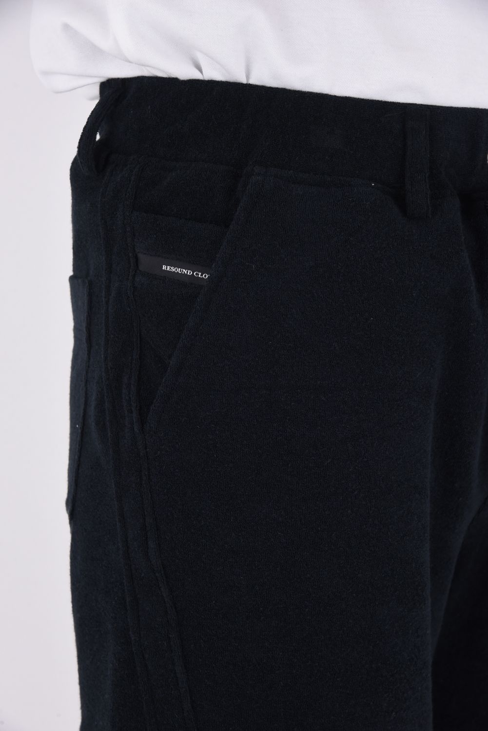 TYLER PILE SHORTS / オーガニックコットン パイルショートパンツ ブラック