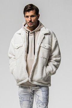 BOA OVER CPO / 【定番商品】 ドロップショルダー ボアブルゾン (ホワイト) (11月上旬入荷予定) ※オーダー締切：9月1日(月)18:00