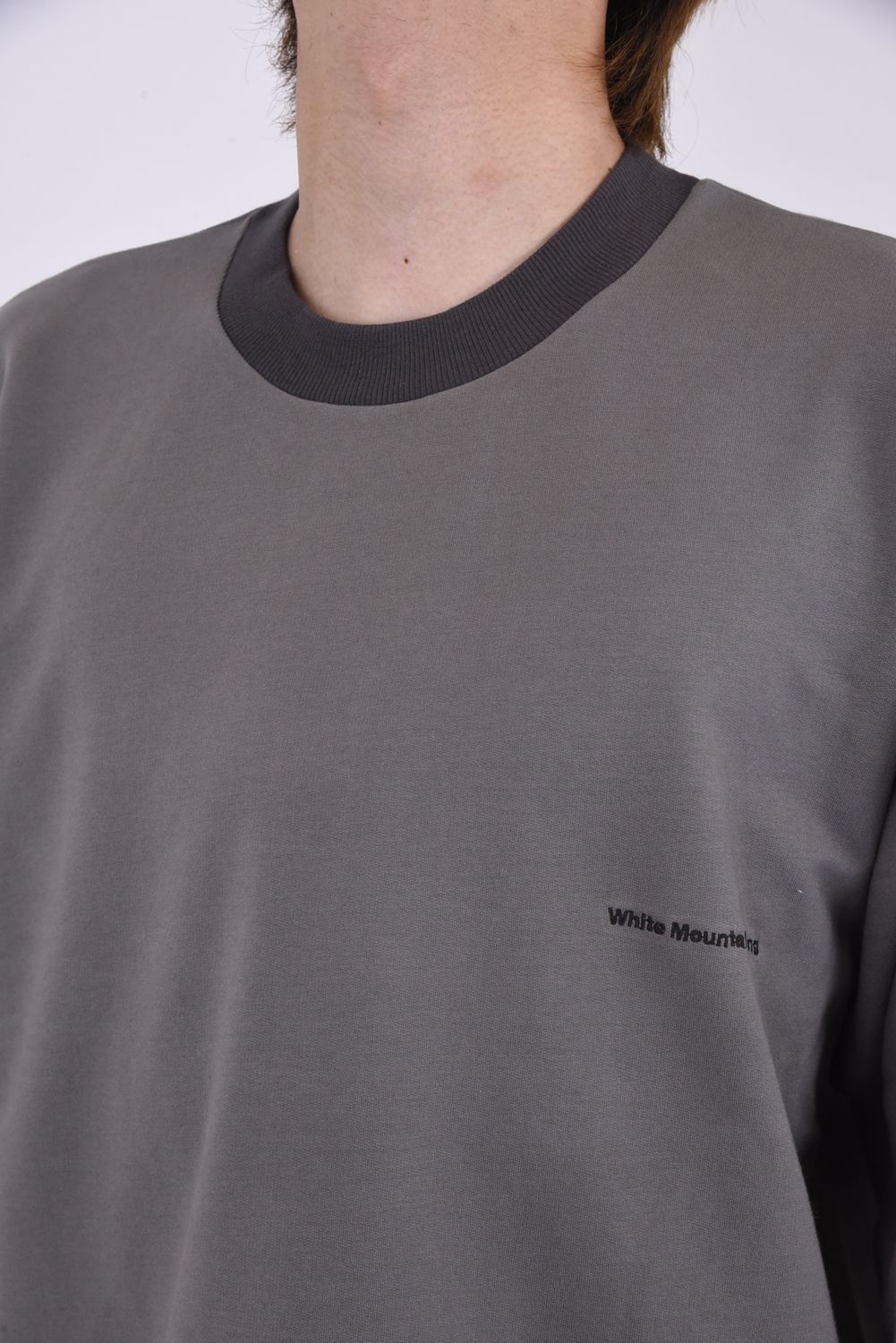 HEM DRAW CORD CREWNECK SWEAT SHIRT / アレンジヘムコード ライト裏毛 スウェットプルオーバー グレー