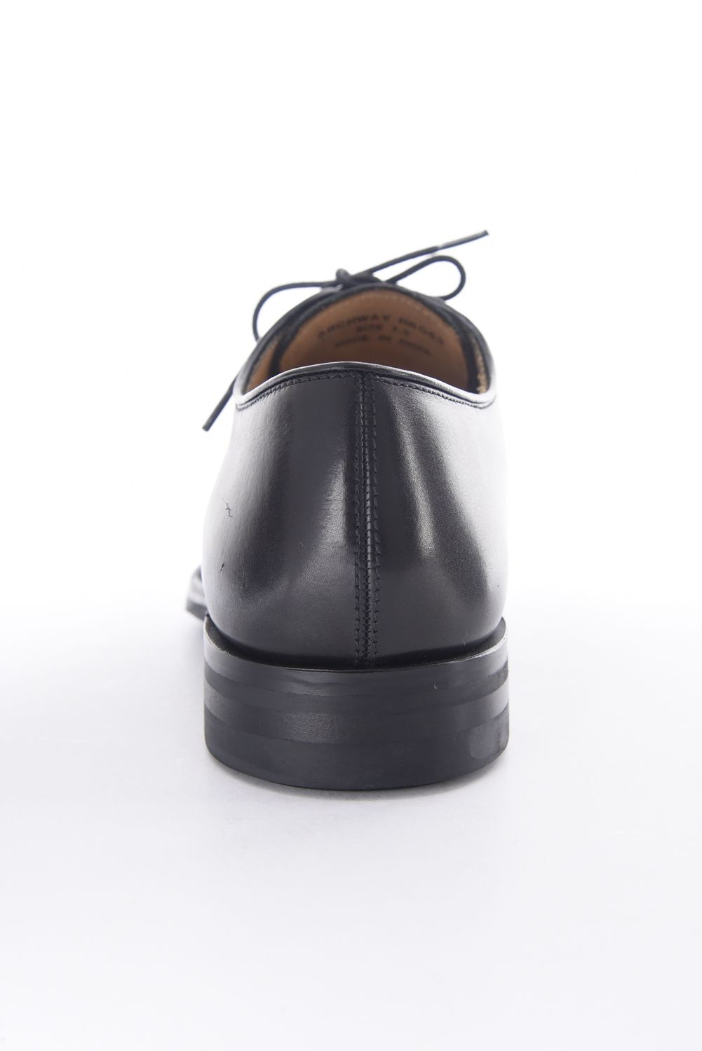 【訳ありアウトレット品】 ARCHWAY / プレーントゥ レザーシューズ フレンチカーフ ブラック