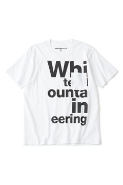 WM LINE CHANGE LOGO PRINTED T-SHIRT / チェンジ ロゴ プリント クルーネック Tシャツ ホワイト