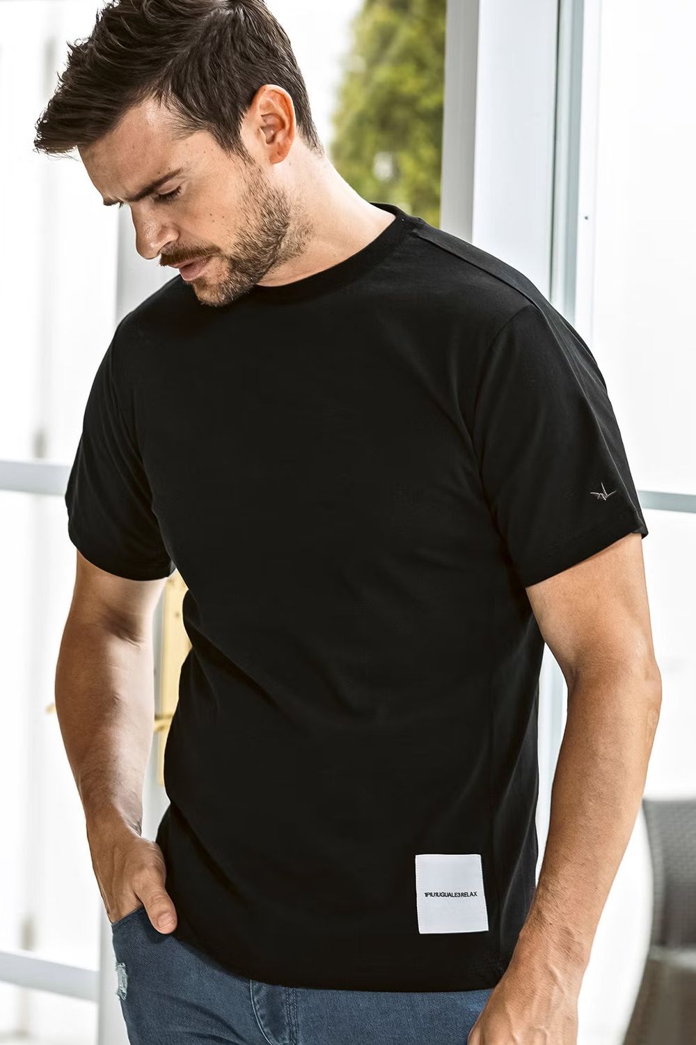 【26SS】 NAME PATCH T-SHIRT / ブランドロゴネームパッチ Tシャツ (ブラック)