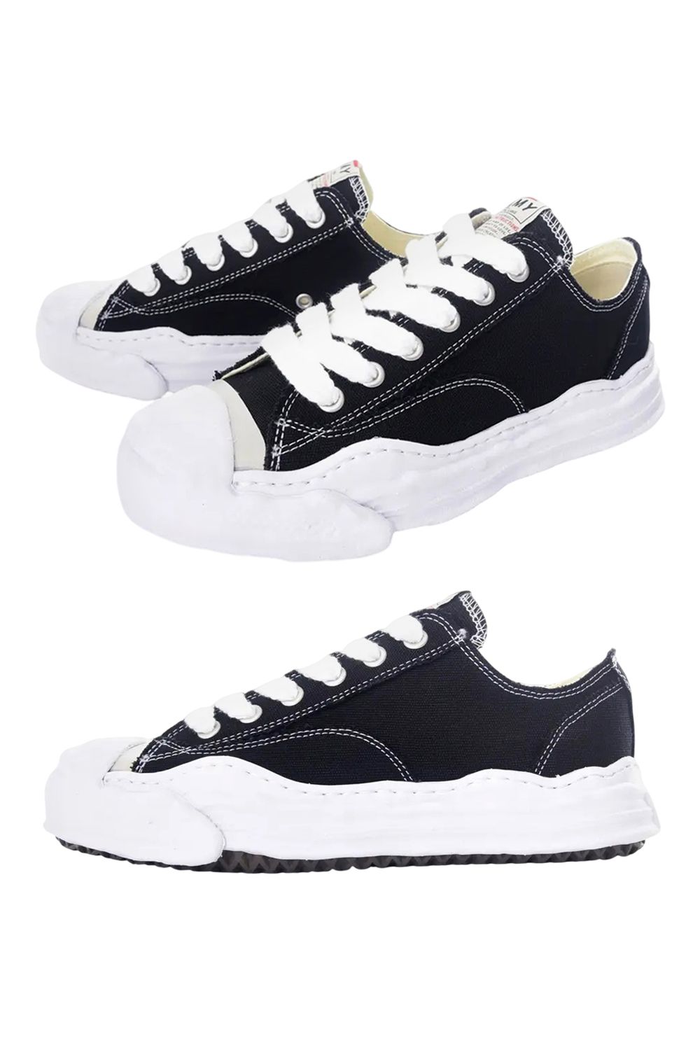 【HANK LOW】 OG sole Canvas Low-top Sneaker / キャンバス ローカットスニーカー (ブラック)
