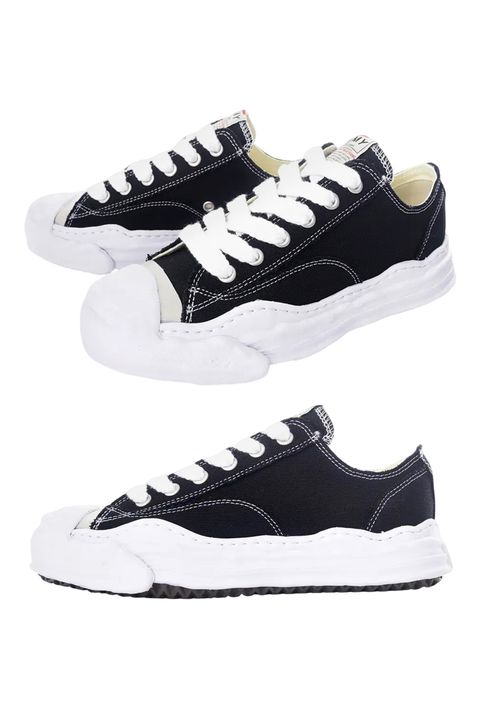 【HANK LOW】 OG sole Canvas Low-top Sneaker / キャンバス ローカットスニーカー (ブラック)