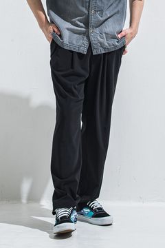 BEN PANTS / ルーズフィット ワイドシルエット ロングパンツ (ブラック) (5月中旬入荷予定) ※オーダー締切:2月15日(日)18時