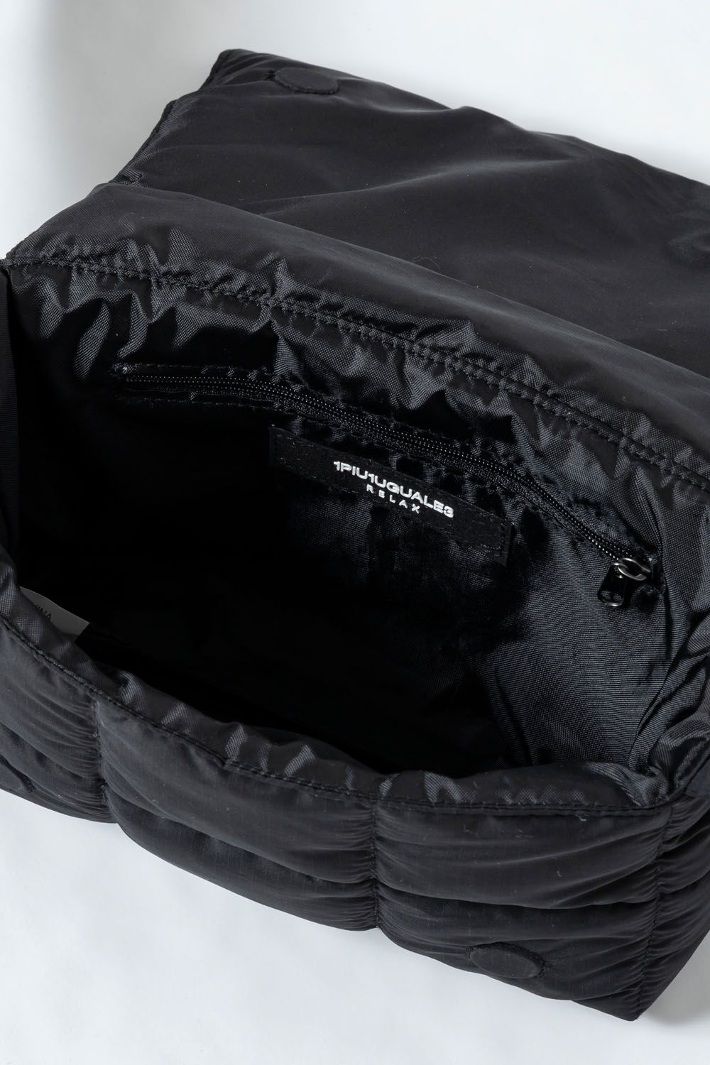 CAMOUFLAGE PADDED BOX BAG / カモフラージュ パデット ボックスバッグ ブラック