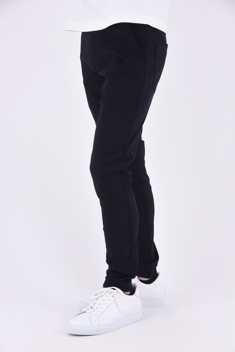 CHRIS EASY PANTS / 【定番】高機能ナイロン マイクロファイバー スラックス イージーパンツ ナイロンブラック
