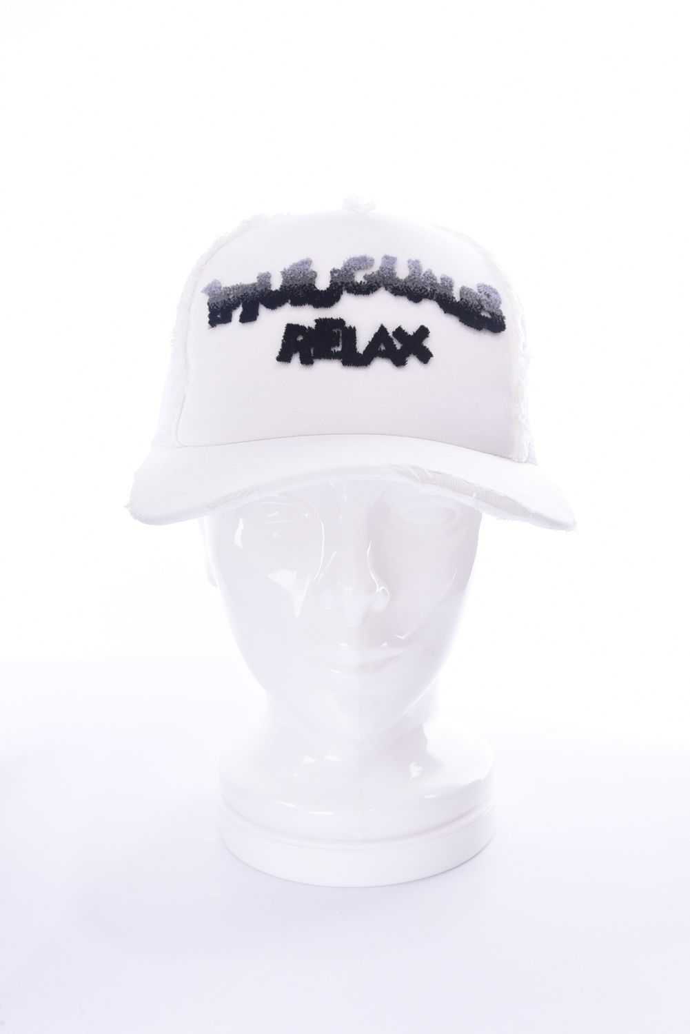 TOOTHBRUSH EMBROIDERY CAP / グラデーション 3Dロゴキャップ ホワイト
