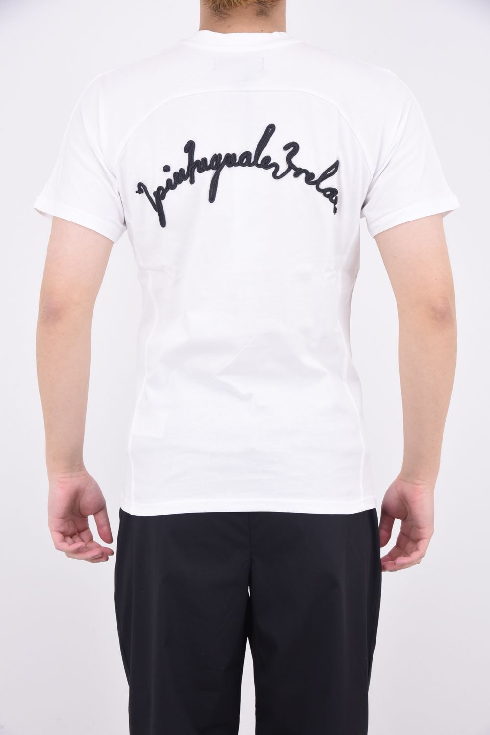 CODE EMBROIDERY T-SHIRTS / コード刺繍 半袖Tシャツ ホワイト