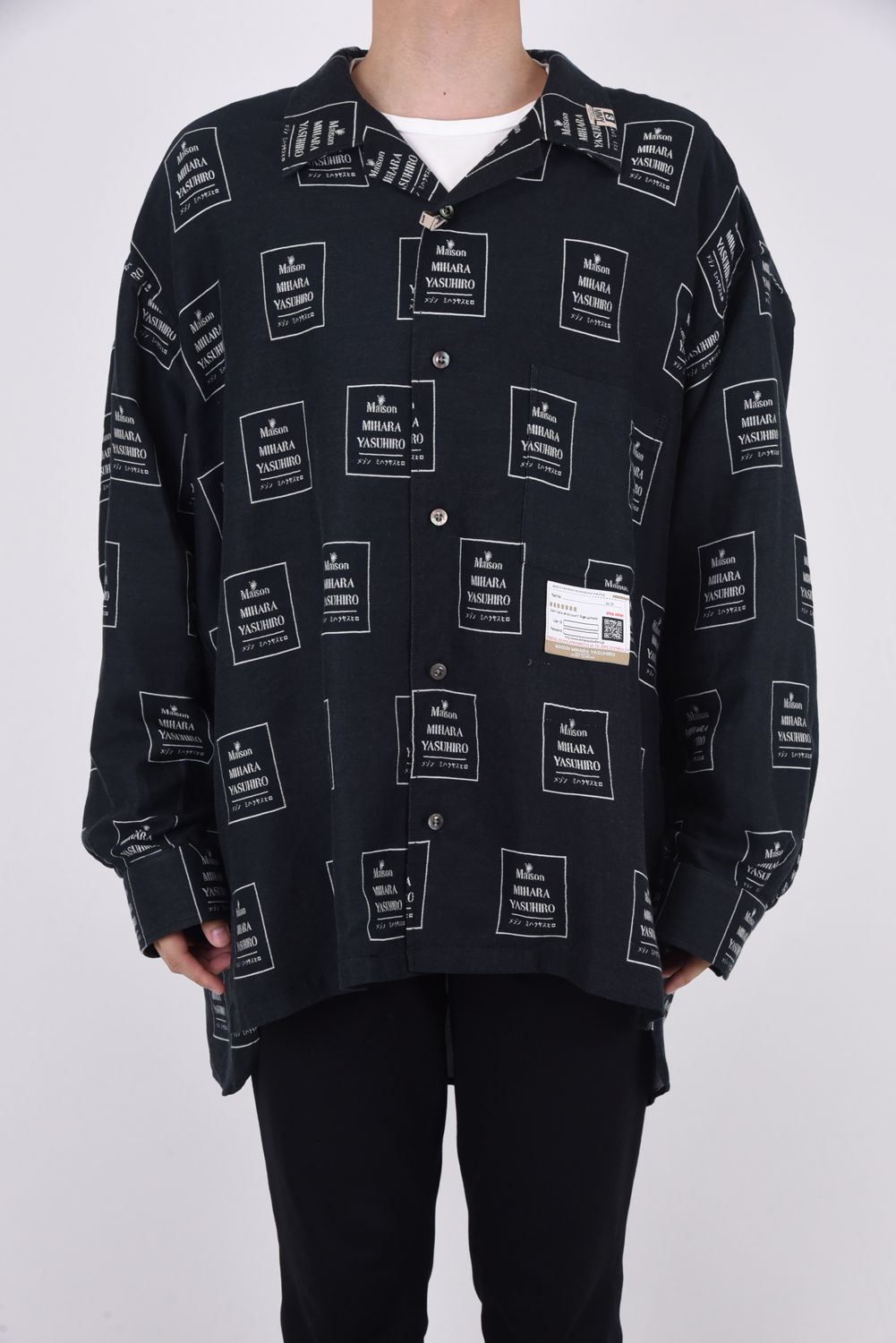 Maison MIHARA YASUHIRO - MMY TAG LONG-SLEEVE SHIRT / ブランドロゴ