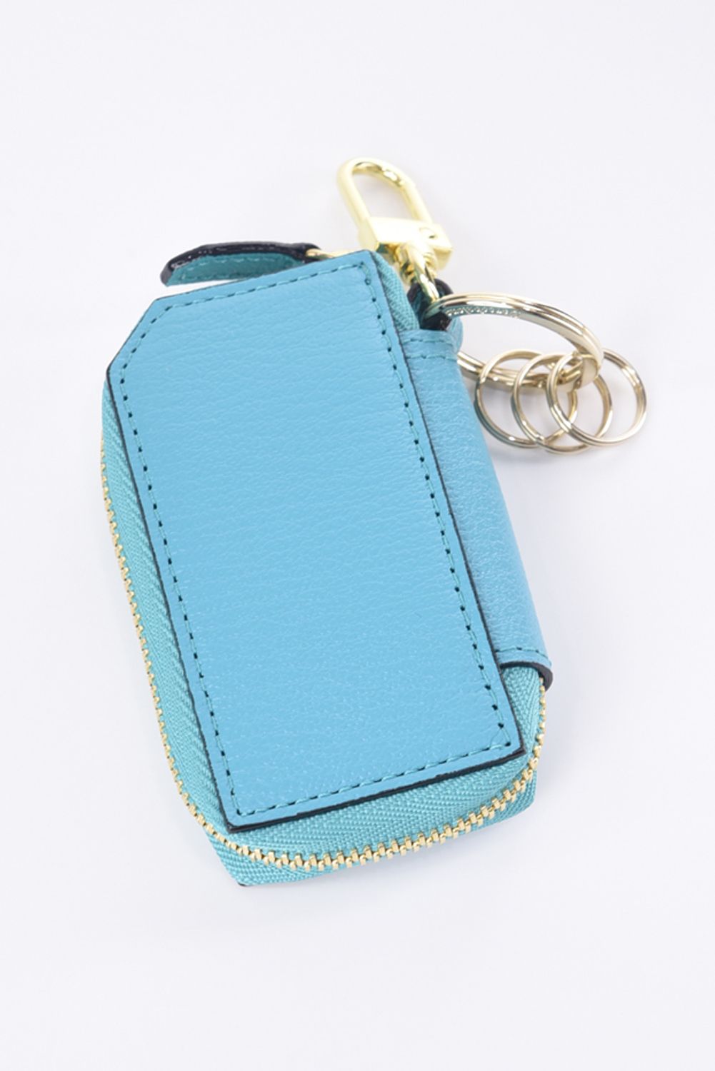 【残り1点】 SMART KEY CASE / LA111GT ゴートレザー スマートキーケース アクアティック / ベージュ