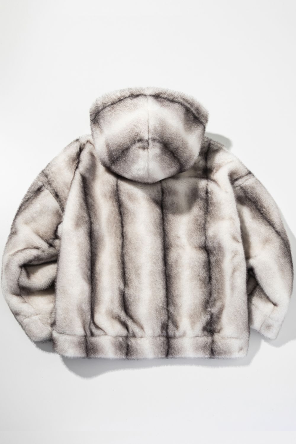 【26AW】 RICH FUR OUTER / ジップアップ リッチファーフーディー (ホワイト) (10月上旬入荷予定)