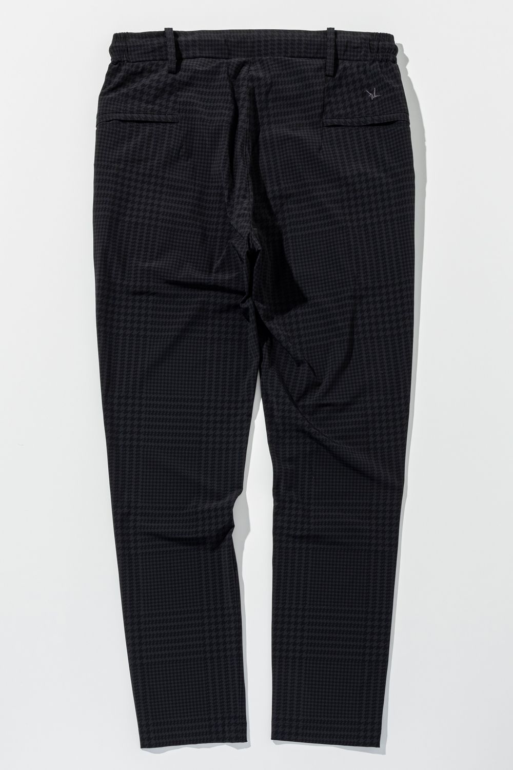 【26SS】 GLEN CHECK NYLON SLACKS / グレンチェック イージースラックス (チャコール/ブラック) (2月上旬入荷予定)