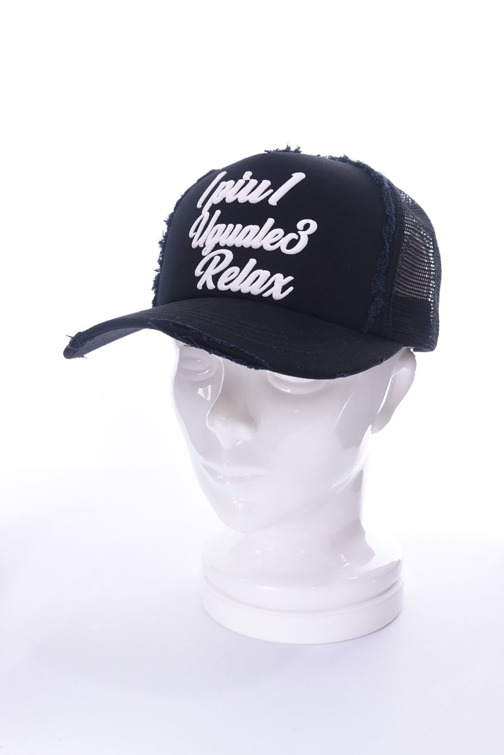3 STEPS LOGO CAP / 泡プリントロゴ キャップ ブラック
