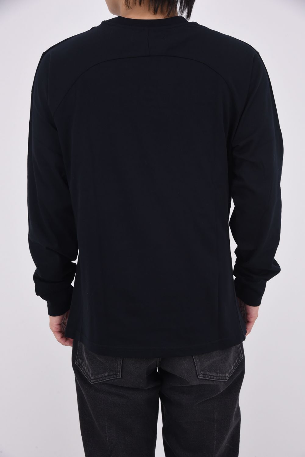 APPLIQUE LONG T-SHIRT / アップリケ ロングTシャツ (ブラック)