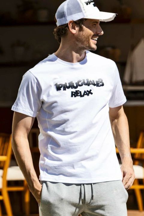 GRADATION TOOTHBRUSH EMBROIDERY T-SHIRTS / グラデーション 3Dロゴ 半袖Tシャツ ホワイト