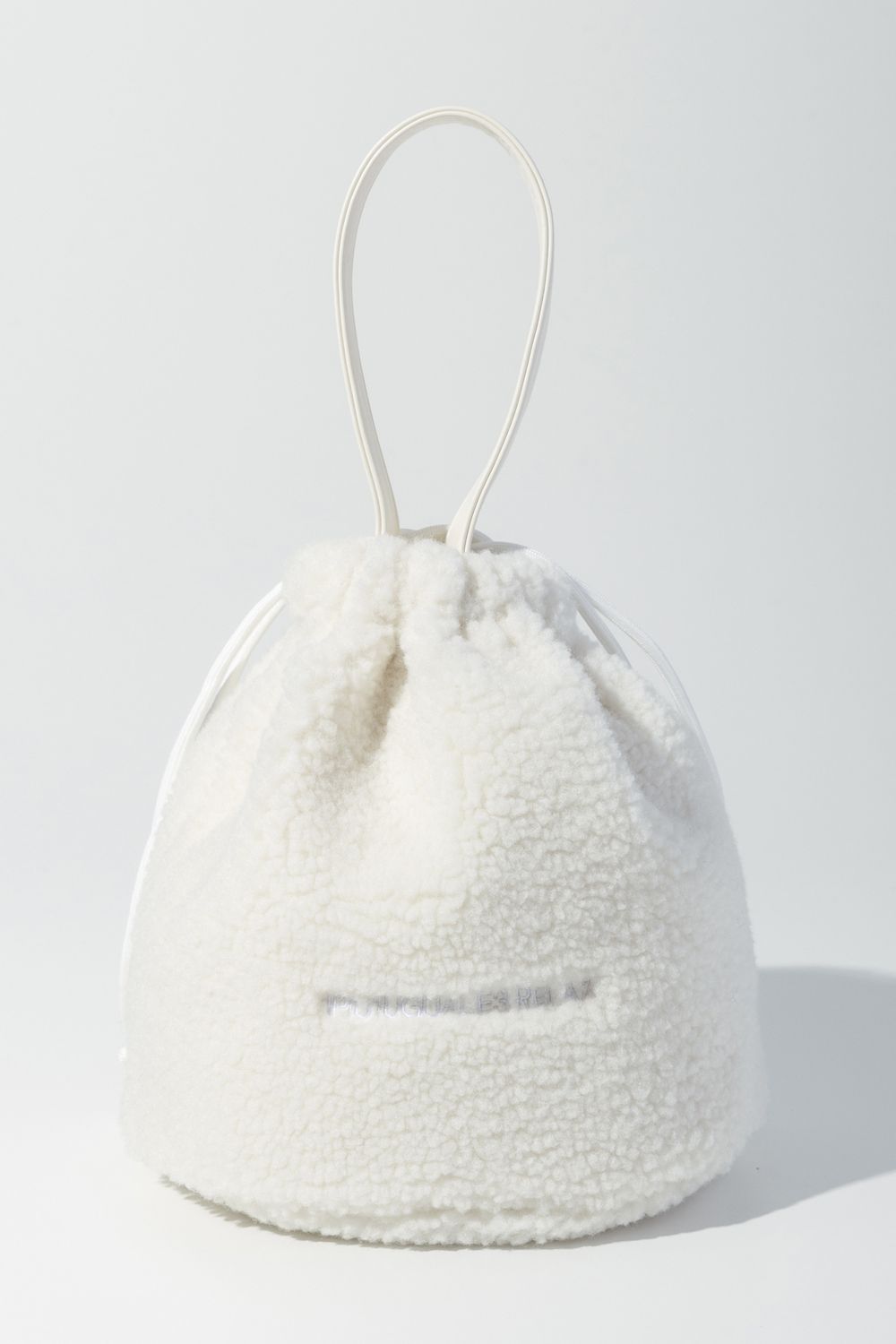 【26AW】 BOA DRAWSTRING BAG /  ボア ドローストリング バッグ (ホワイト) (8月上旬入荷予定)