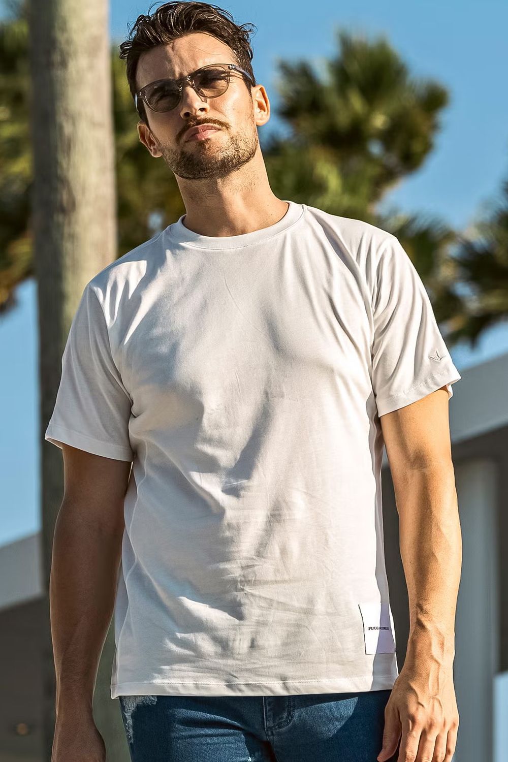 【26SS】 NAME PATCH T-SHIRT / ブランドロゴネームパッチ Tシャツ (ホワイト)