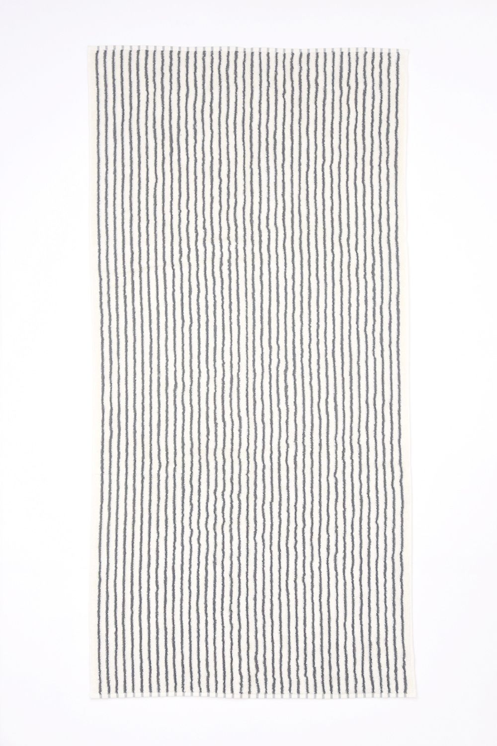 Bath Towel / シルク混 バスタオル (ホワイトストライプ)