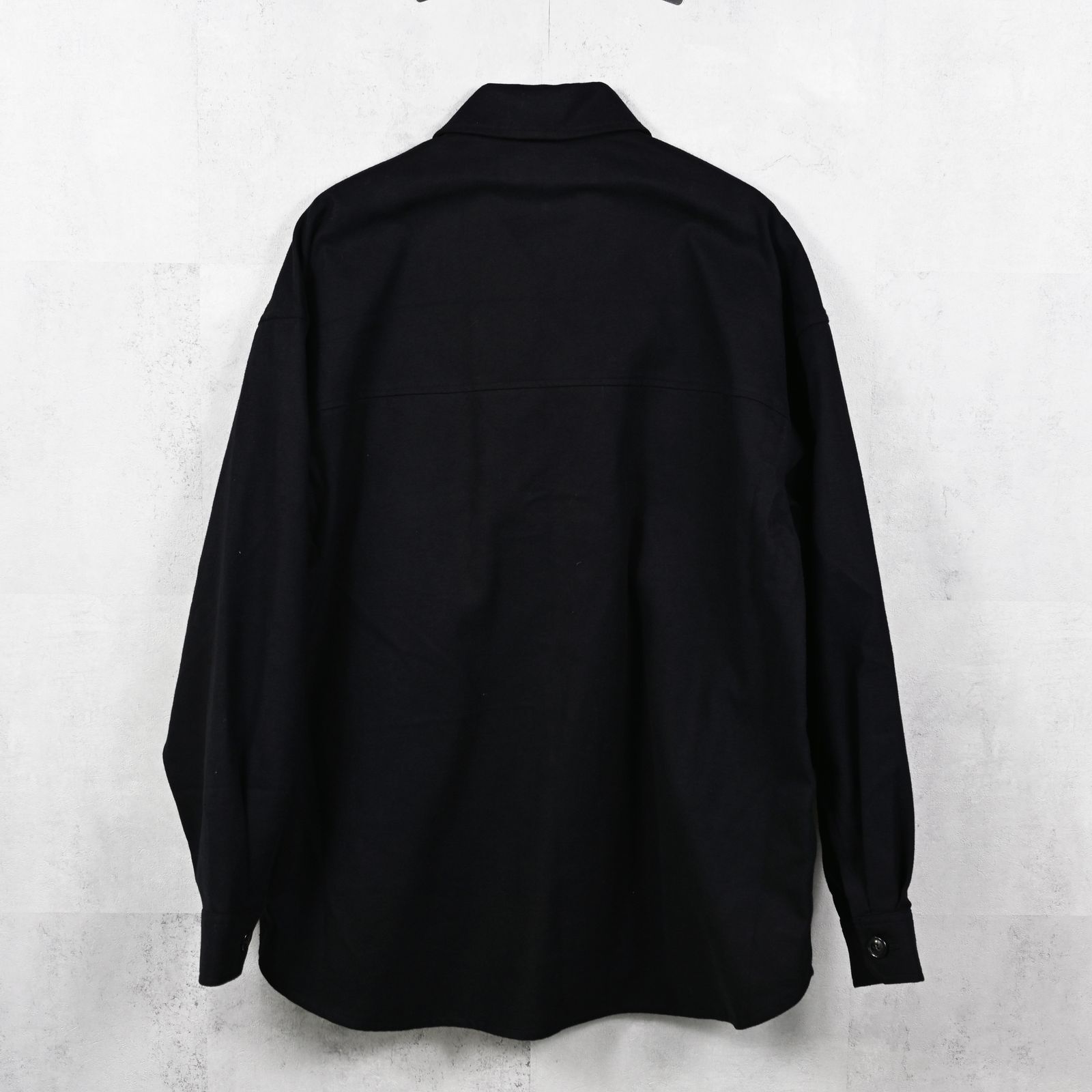CPO SHIRTS JK / オーバーサイズ ドロップショルダー CPOジャケット ブラック (9月末入荷予定)