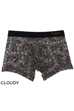 【gravevault x CLOUDY】 FLORATICA Short Boxer - グレー