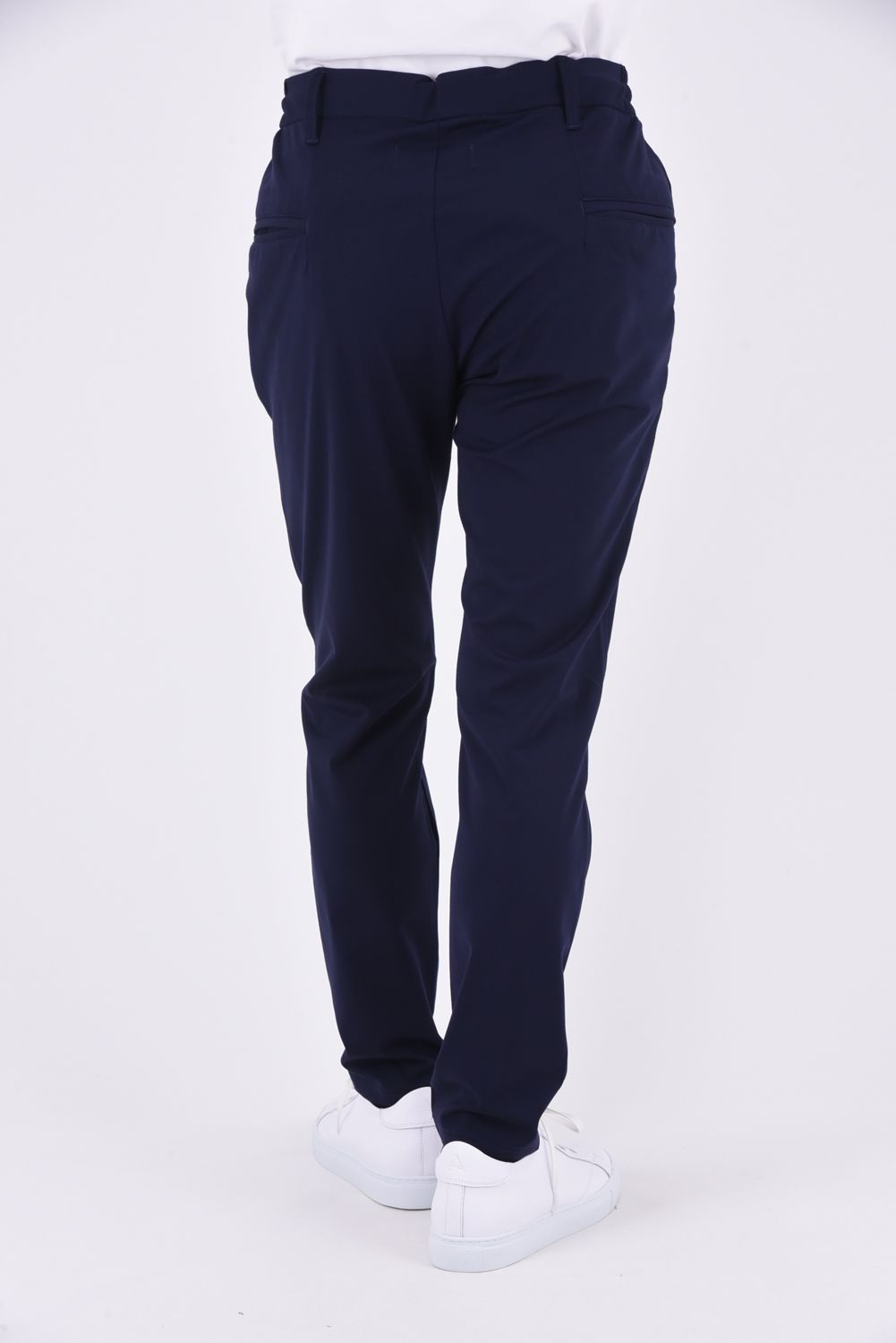 CUT AND SEW SLACKS / アーチロゴ カットソー スラックス ネイビー