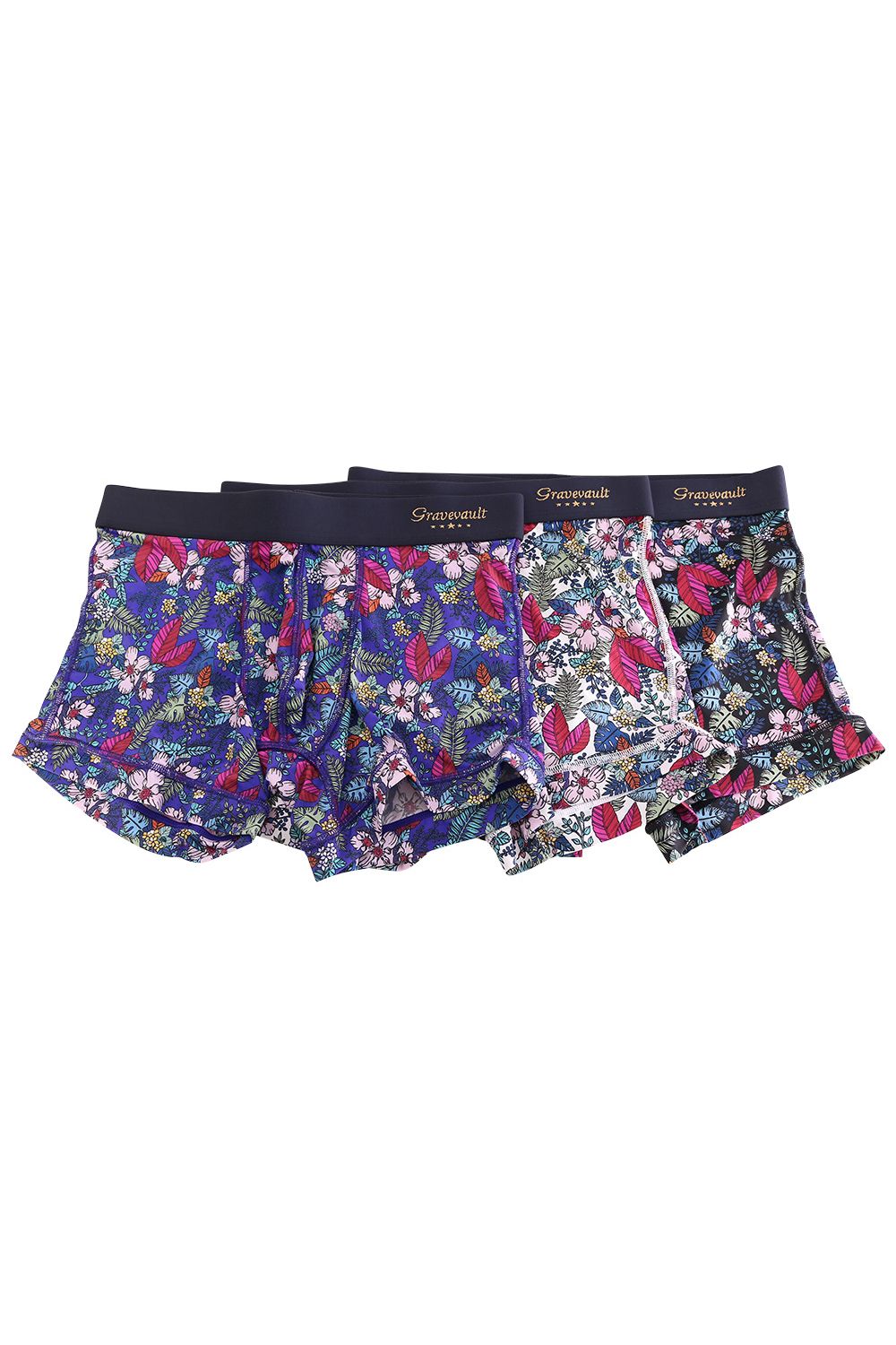 WILD FLOWERS Short Boxer - ブルーパープル