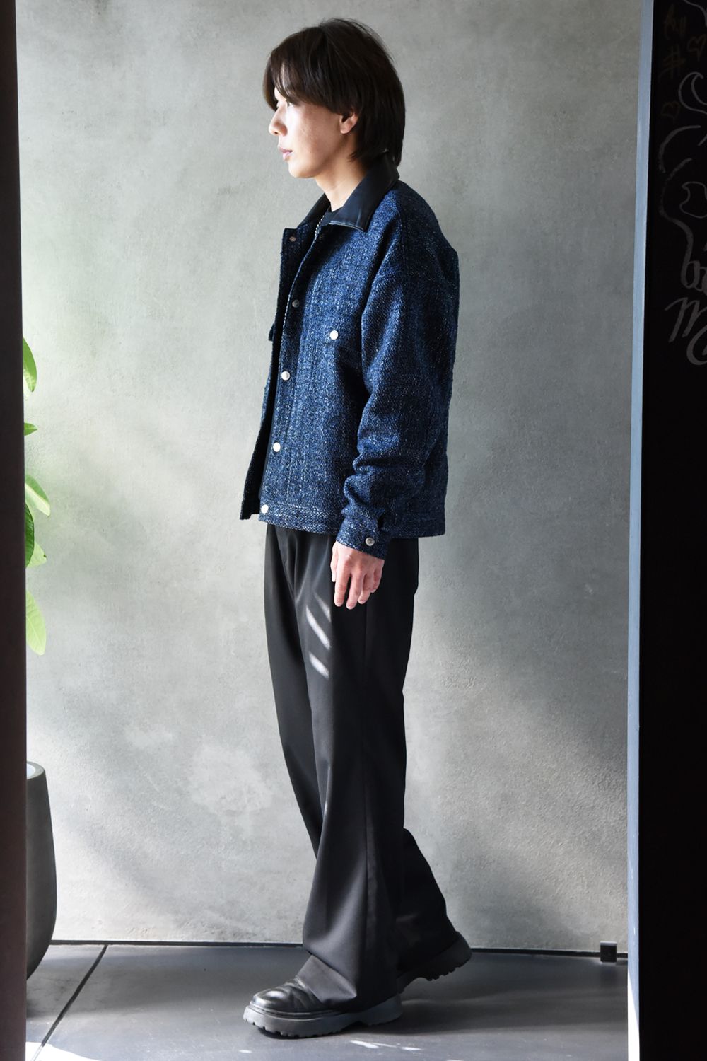 【RESOUND CLOTHING】 今季イチオシの襟レザーブルゾンを使用したスタイル②