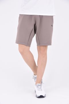 【期間限定ポイント30倍】 113SPORT PREMIUM WIDE SHORTS / ロゴ ワイド ショートパンツ グレーベージュ