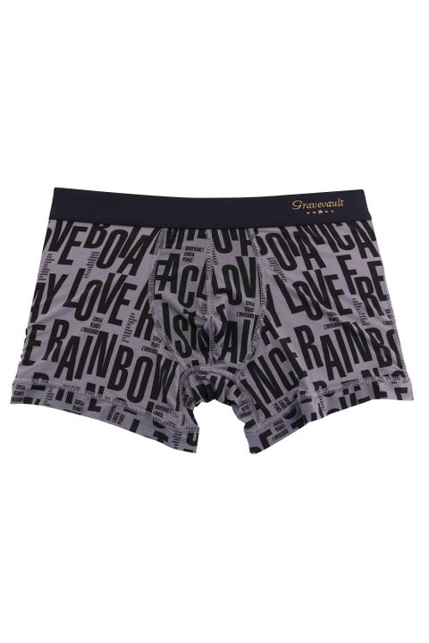 Typography Short Boxer - スレートグレー