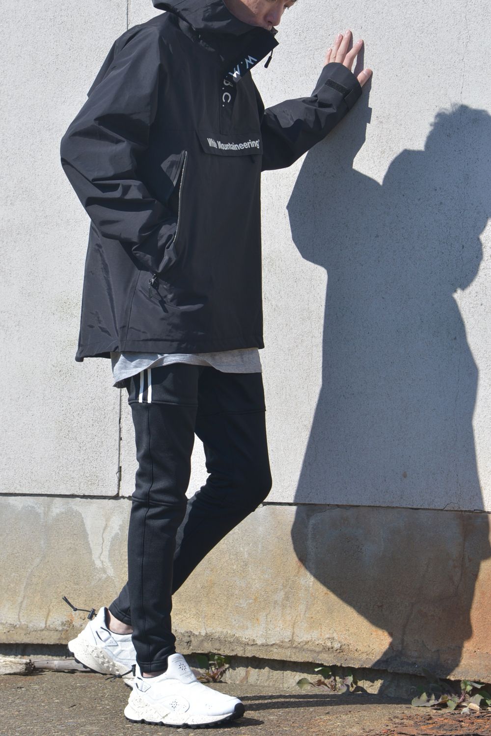 タイムセール♪【美品】RESOUND CLOTHING ラインパンツ　ブラック RESOUND CLOTHING - 【人気定番商品】Johnson LINE NYLON PT