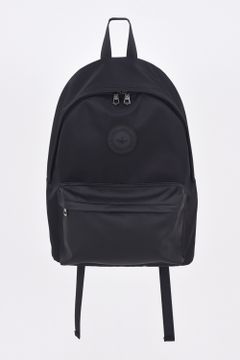 PLUS BAG BACKPACK / サークルロゴ  ナイロン バックパック ブラック