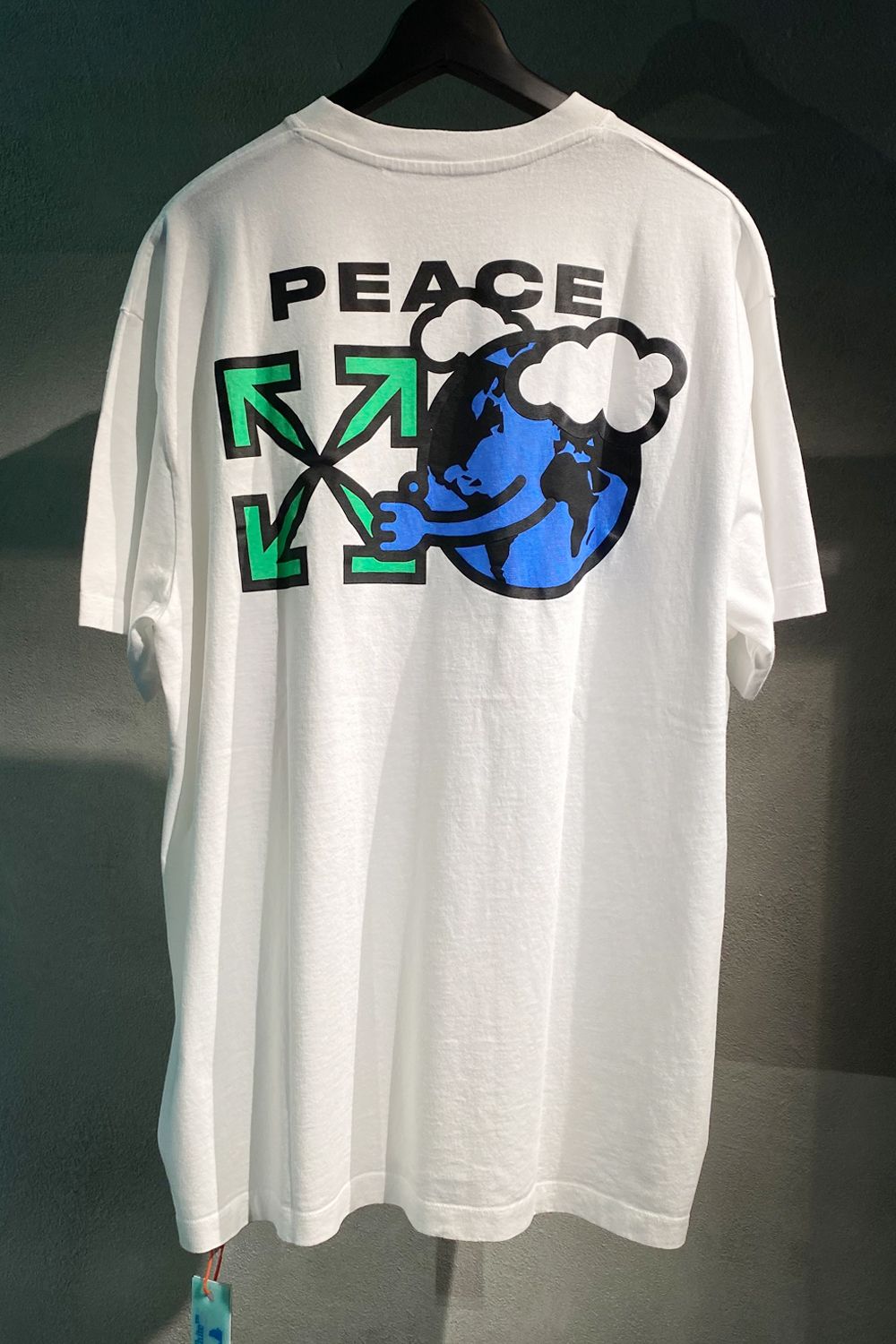 OFF-WHITE - PEACE WORLD WIDE S/S OVER TEE / グラフィック ロゴ